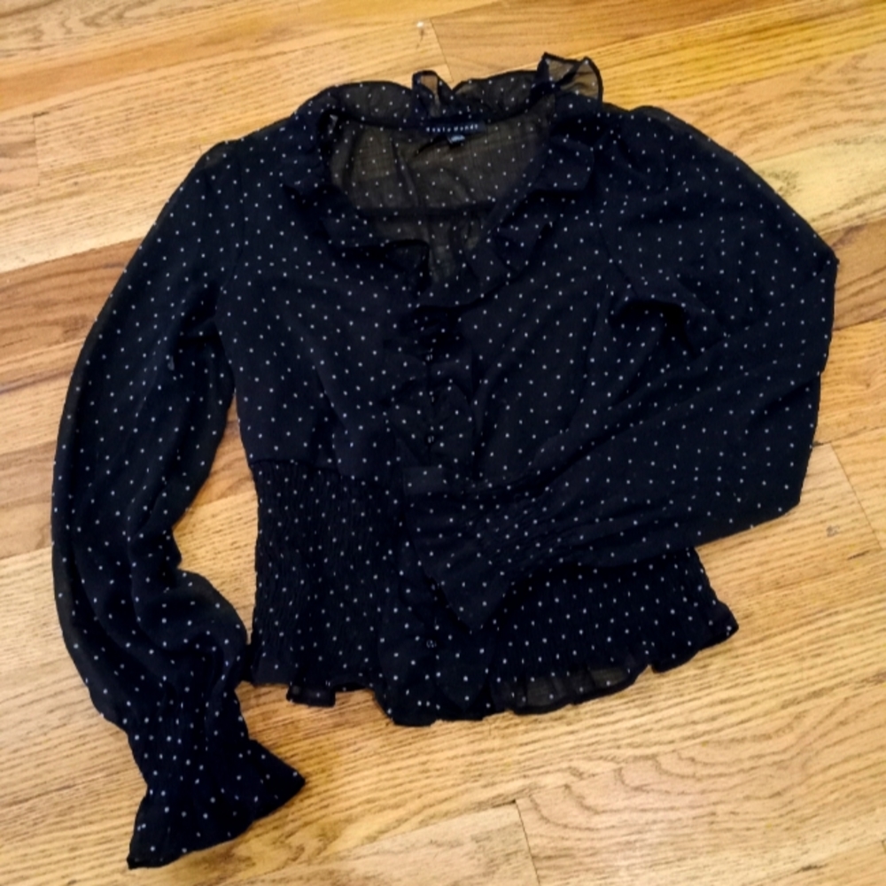 Sheer Black Blouse